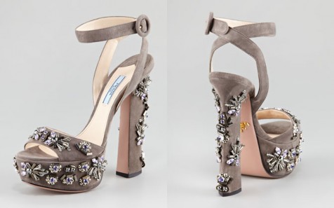 prada jeweled shoes